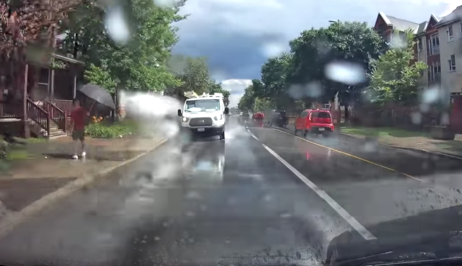 Man fired after swerving to hit puddles, splash unsuspecting pedestrians