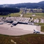 Aerial Victoria International Airport