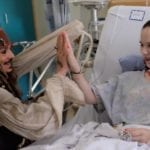 Johnny Depp BC Children’s Hospital High Five