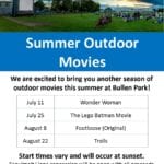 Summer 2018 Outdoor Movies Schedule