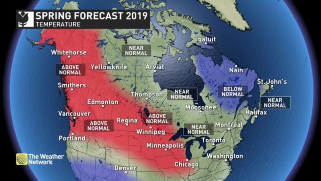 BC is in for warmer than average temperatures this Spring