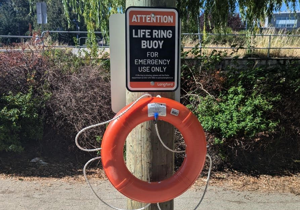 Life Rings Vs Langford installs life rings at lakes in the area following youth ...