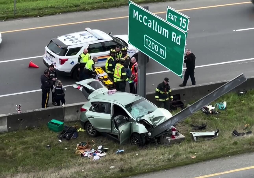 Traffic delays expected near Langford after vehicle crashes on Trans ...