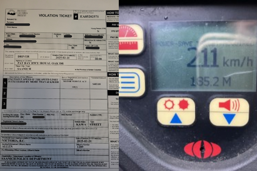 Saanich Police nab motorcyclist travelling over 200 km/h on the Pat Bay ...