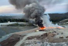 Here’s what caused the massive plumes of smoke over Greater Victoria Saturday night
