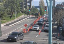 Significant traffic impacts expected for Cook Street as road construction continues