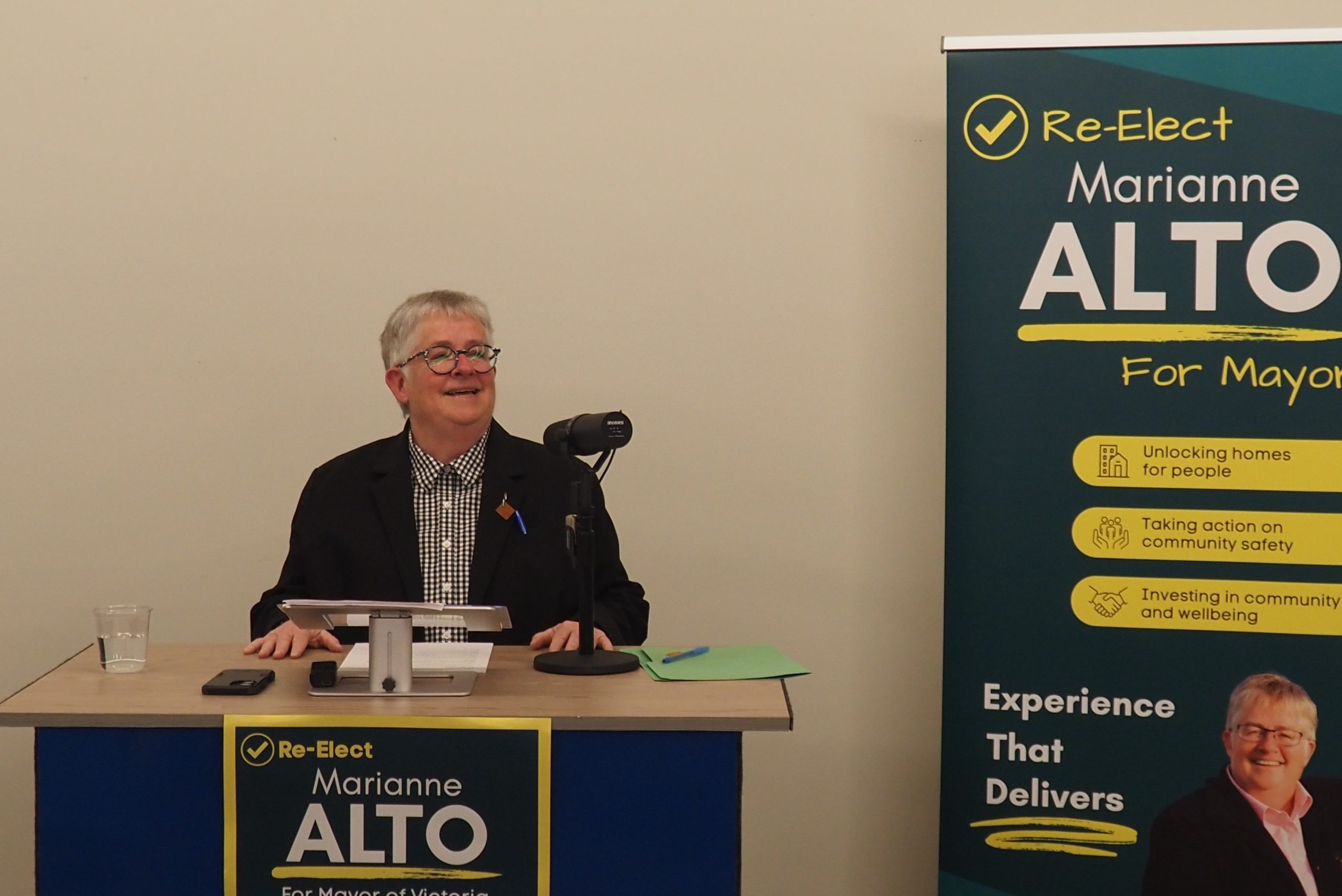 Victoria Mayor Marianne Alto launches re-election campaign