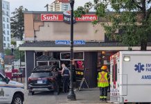 Several injured after suspected impaired driver crashes into Nanaimo restaurant