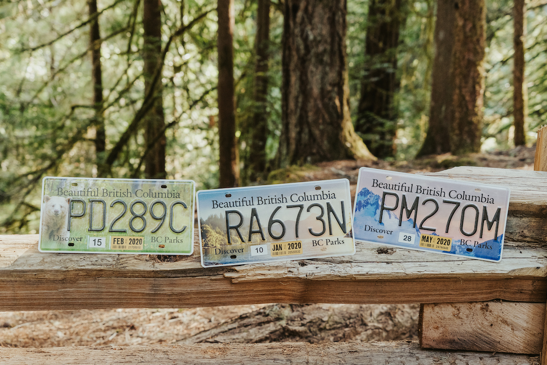 Custom BC Parks licence plates help fund conservation and recreation