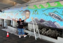 New Indigenous mural unveiled beneath Johnson Street Bridge