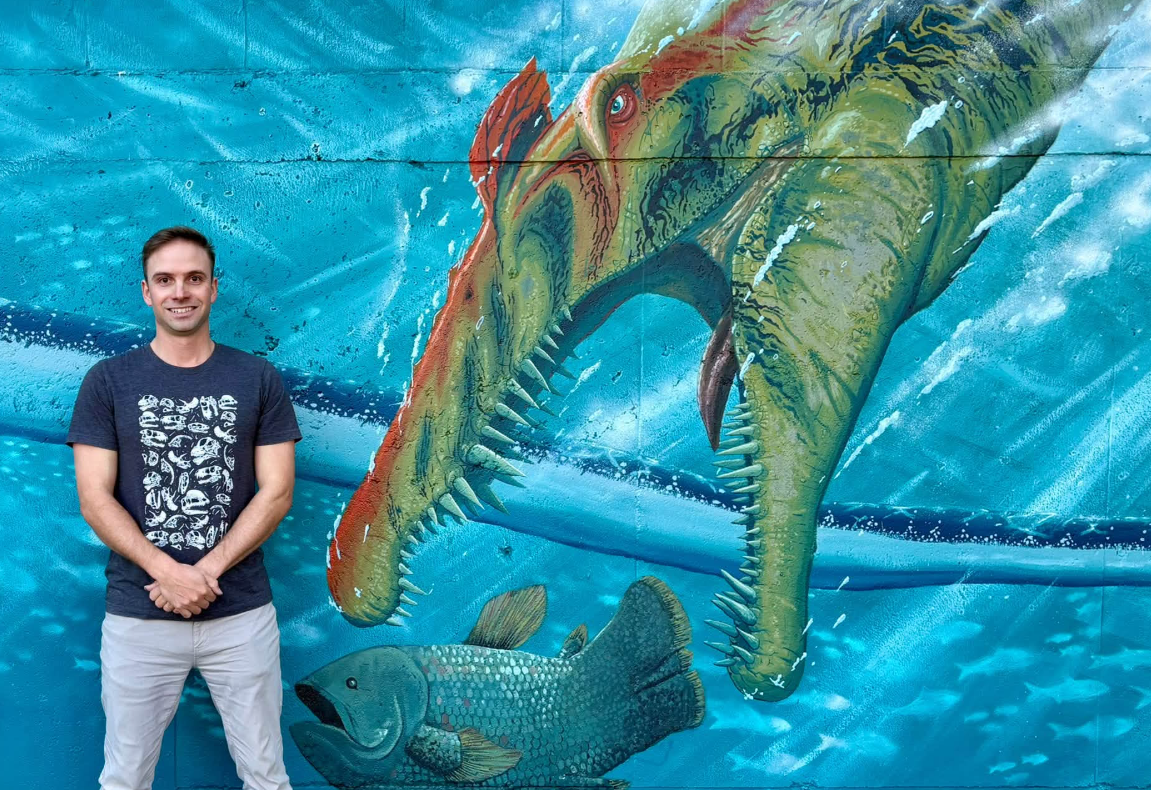 ‘A Swim Through Time': New mural adorns Dino Lab building in James Bay